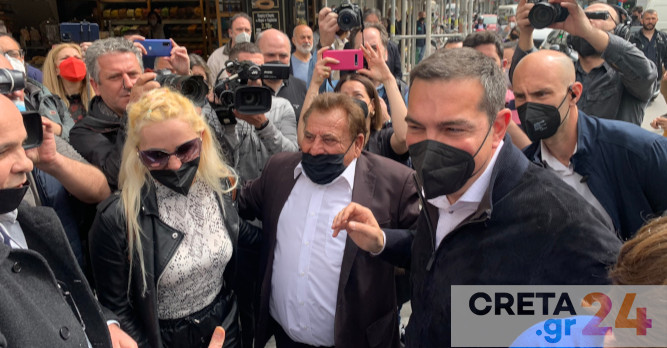 Στο Ηράκλειο ο Αλέξης Τσίπρας – «Χρειάζεται σχέδιο έκτακτης ενίσχυσης της κοινωνίας»