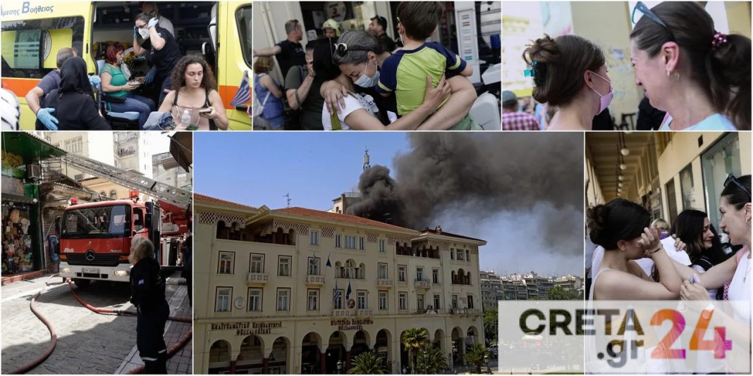Δύο διασωληνωμένοι μετά τη φωτιά στη Θεσσαλονίκη – Δεκάδες απεγκλωβισμοί