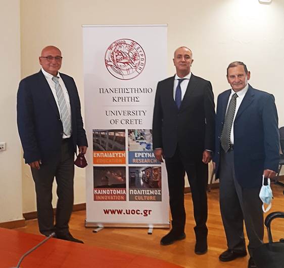 Συνάντηση του Πρύτανη του Πανεπιστημίου Κρήτης με τον Πρέσβη του Βασιλείου του Μαρόκο στην Ελλάδα