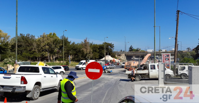 Hράκλειο: Κυκλοφοριακό χάος λόγω έργων – Μπλόκαραν βασικές οδικές αρτηρίες, εκνευρισμένοι οι οδηγοί
