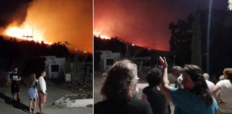 Συνεχίζεται η κατάσβεση της φωτιάς στην Πάρο -Ενισχύθηκαν οι δυνάμεις, σηκώθηκαν δύο Canadair (βίντεο)