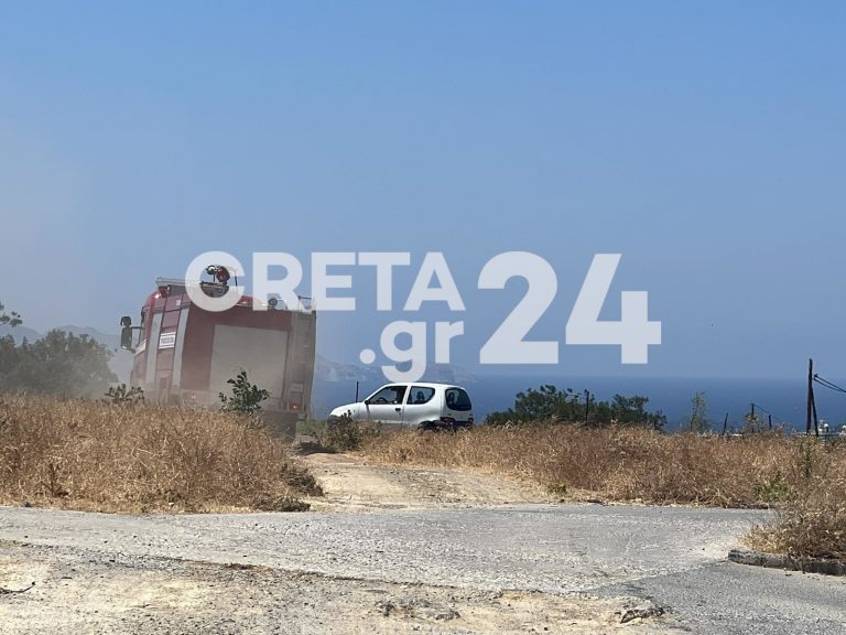 Ηράκλειο: Η φωτιά κινητοποίησε την Πυροσβεστική (εικόνες)