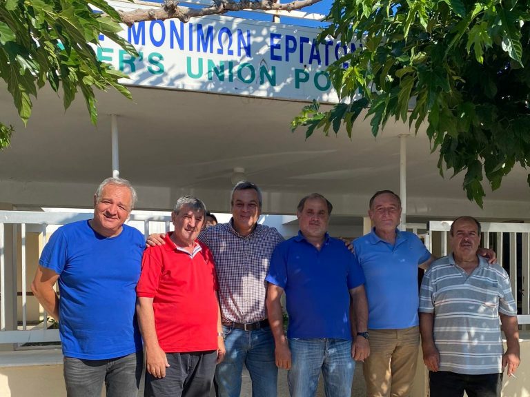 Στον Σύνδεσμο Μονίμων Εργατών Λιμένος Ηρακλείου ο Χάρης Μαμουλάκης