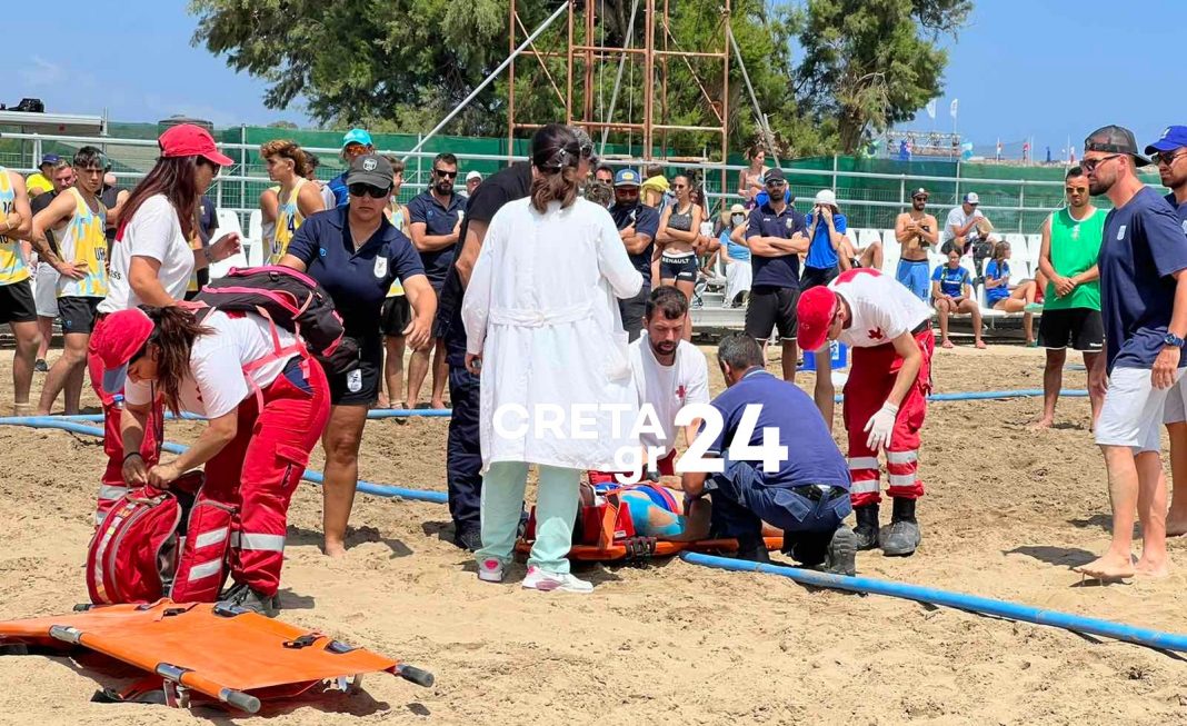 Καρτερός: Σοβαρός τραυματισμός Έλληνα αθλητή στο Παγκόσμιο Πρωτάθλημα Beach Handball – Μεταφέρθηκε στο νοσοκομείο