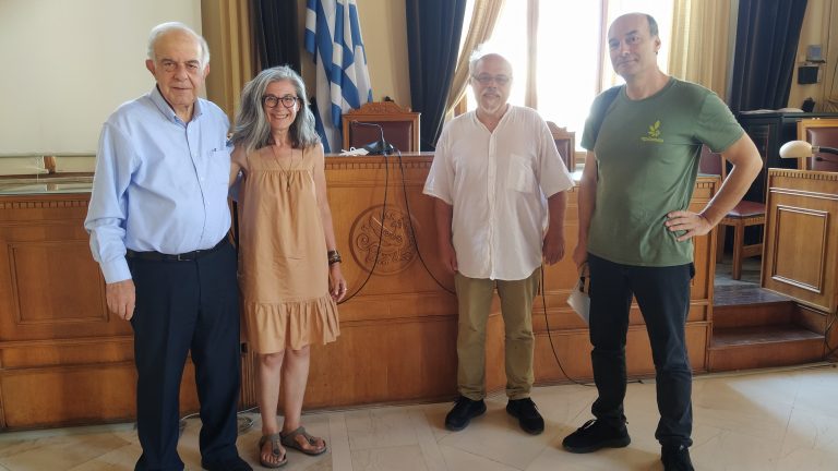 Εκπρόσωποι του κόμματος των Πρασίνων στον Δήμαρχο Ηρακλείου