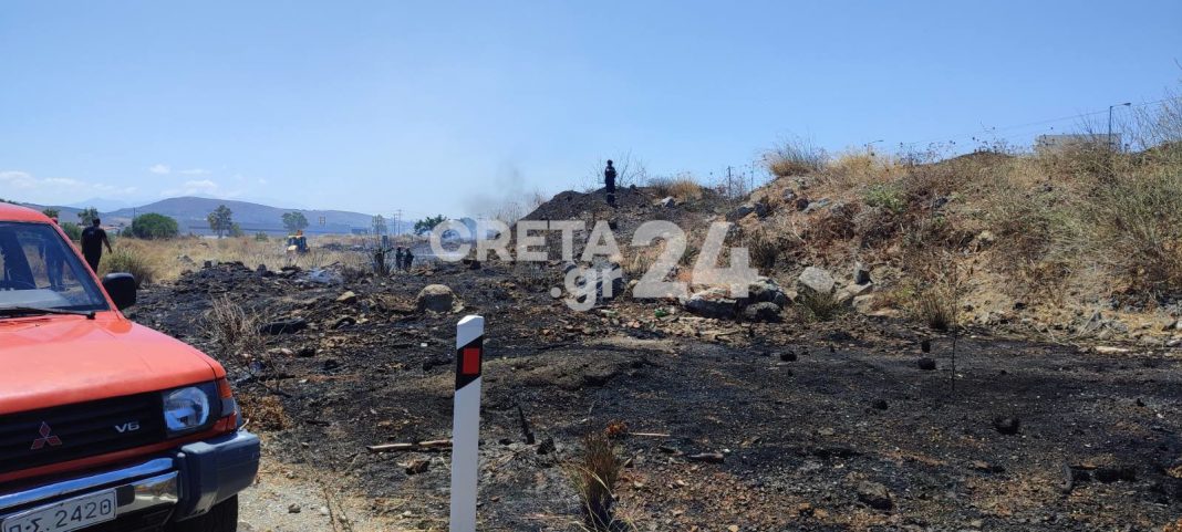 Πυρκαγιά στο Ηράκλειο – Συναγερμός στην Πυροσβεστική