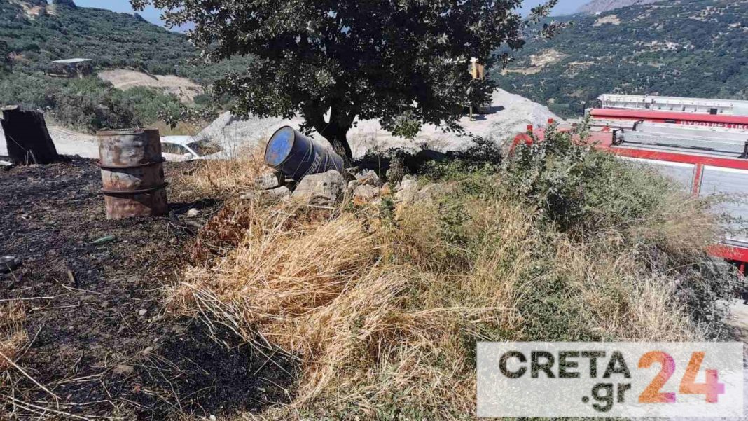 Κρήτη: Έκαιγε υπολείμματα και του επιβλήθηκε πρόστιμο