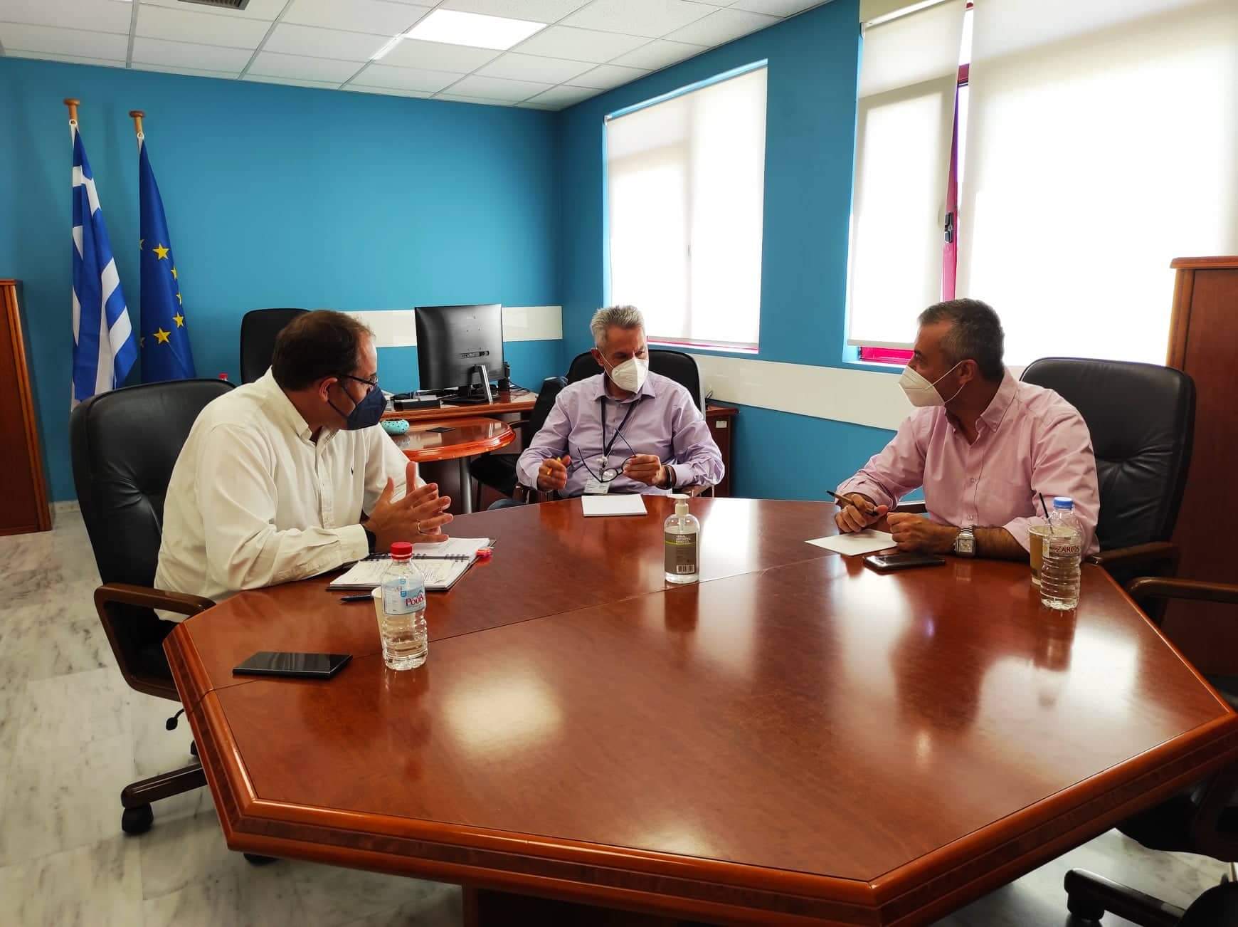 Στο επίκεντρο της συνάντησης η λειτουργία του Κέντρου Υγείας Ανωγείων