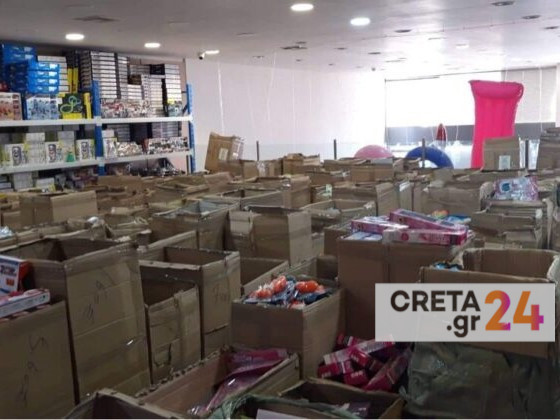 Κρήτη: Έφοδος αστυνομικών σε επιχείρησεις – Βρέθηκαν πάνω από 20.000 απομιμητικά προϊόντα
