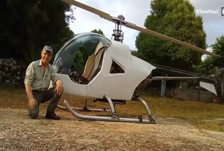 Δάσκαλος οδήγησης κατασκευάζει ελικόπτερα στο γκαράζ του σπιτιού του