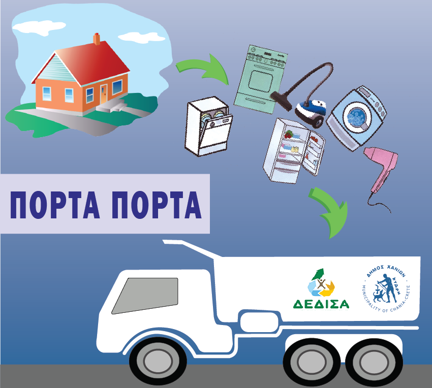 Κρήτη: Μαζεύουν ηλεκτρικά και ηλεκτρονικά απόβλητα με το σύστημα «πόρτα-πόρτα»
