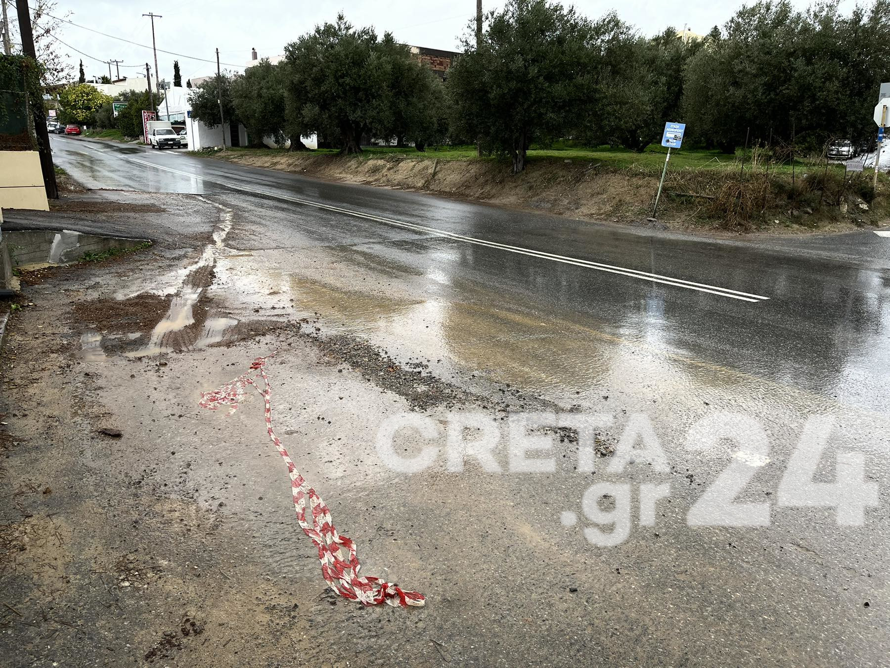 Ηράκλειο: «Θύμα» των έργων της ΔΕΥΑΗ διανομέας που έπεσε σε χαντάκι