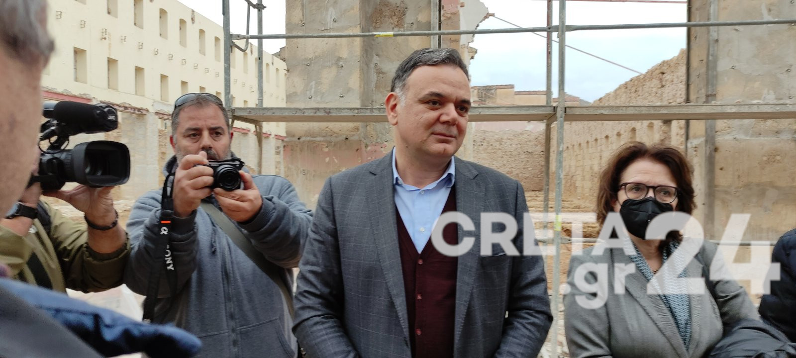 Στην Δημοτική Αγορά Χανίων ο Γ. Διδασκάλου (εικόνες)