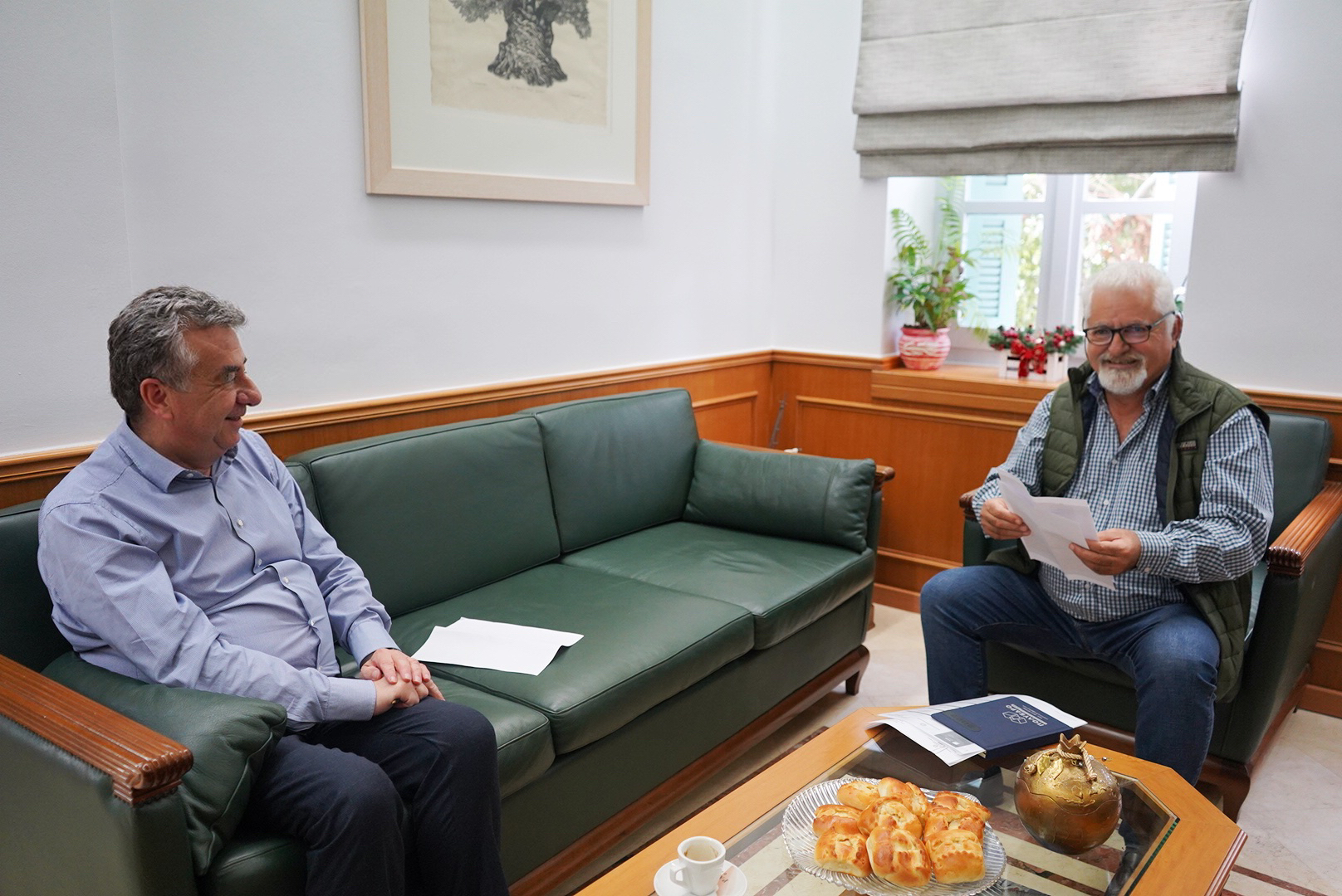 Συνάντηση Περιφερειάρχη Κρήτης με τον Δήμαρχο Βιάννου