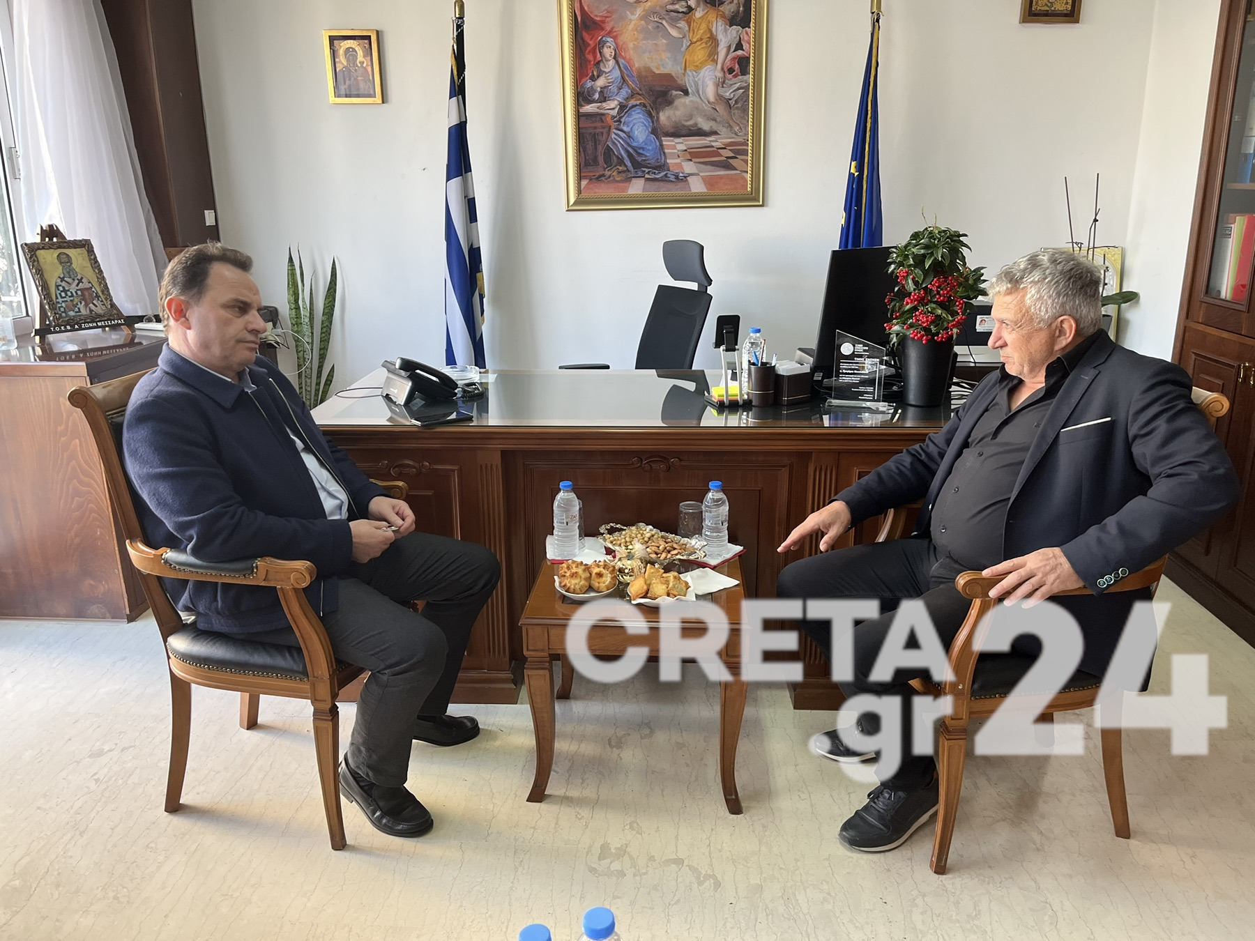 Στο Δημαρχείο Φαιστού ο Γ. Γεωργαντάς