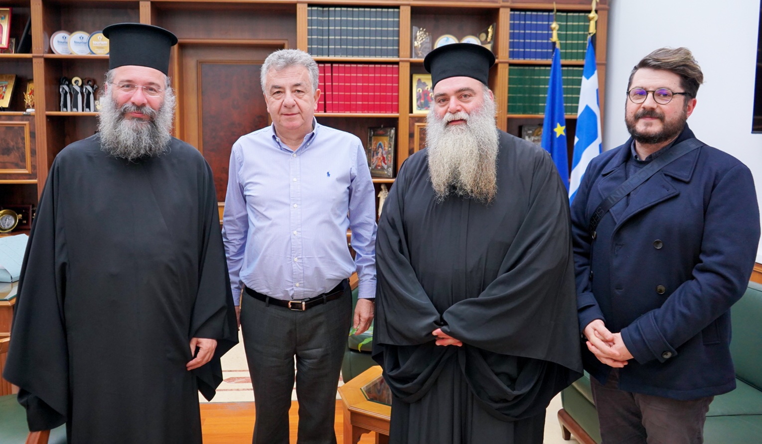 Με τον Μητροπολίτη Ρεθύμνης και Αυλοποτάμου συναντήθηκε ο Στ. Αρναουτάκης