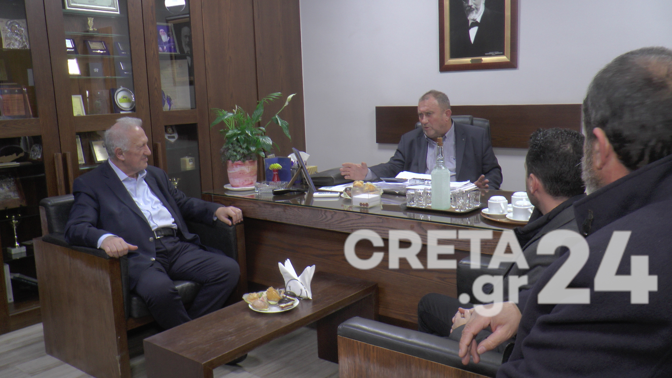 Στην Κίσσαμο Κ. Σκανδαλίδης και Μ. Καναβάκη