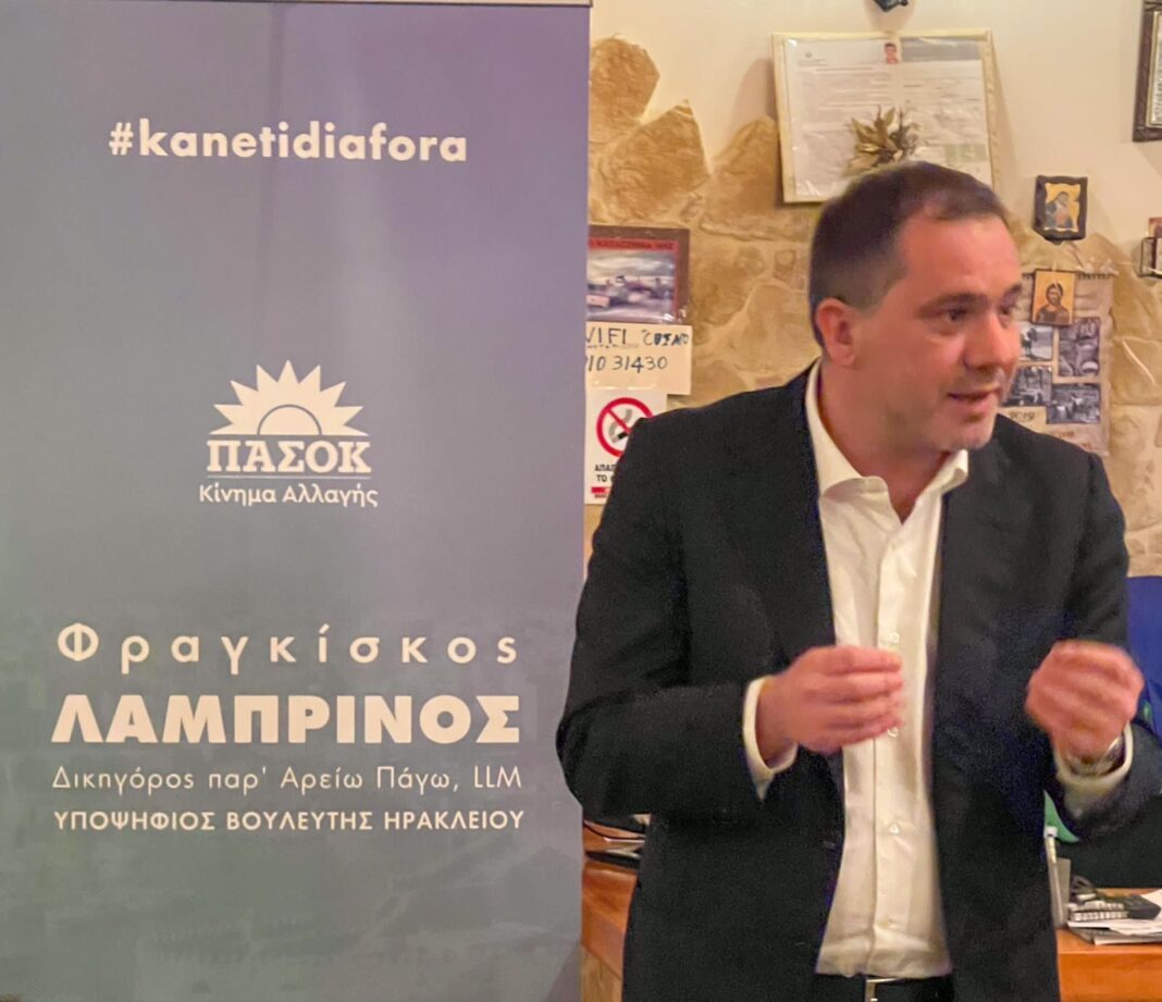 Φ.Λαμπρινός-Καστέλλι: Παγκόσμια πρωτοτυπία η δημιουργία αεροδρομίου χωρίς ύπαρξη master plan και ευρύτερου σχεδιασμού!