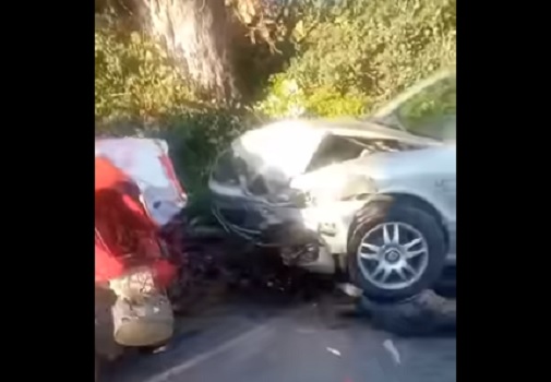 Κρήτη: Βίντεο από τη μετωπική σύγκρουση οχημάτων με δύο τραυματίες