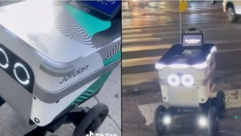 Η διαμάχη του TikToker με τα ρομπότ παράδοσης φαγητού που έγινε viral