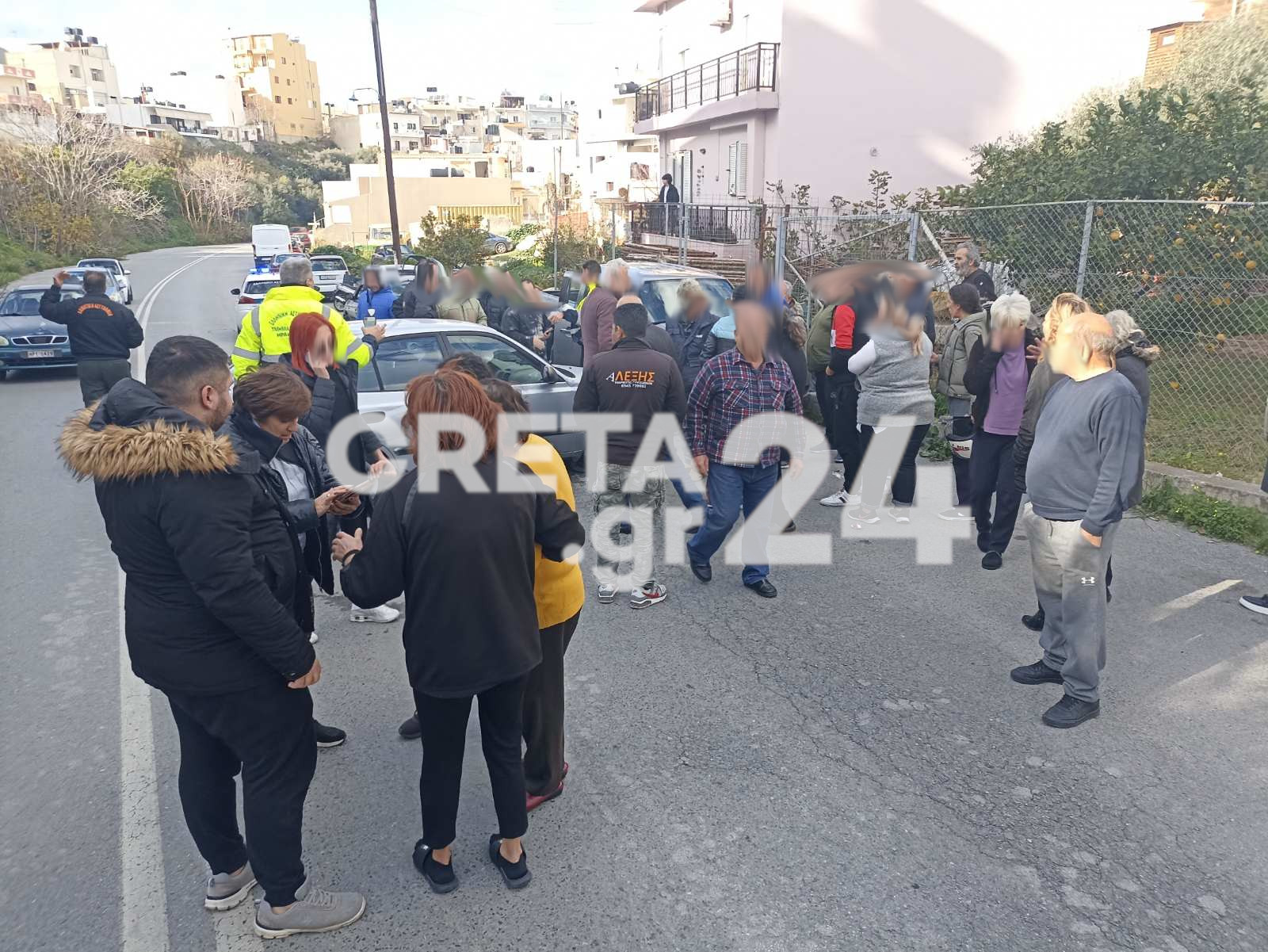 Ηράκλειο: Τραυματίστηκαν δύο άνδρες μετά από τροχαίο (εικόνες)