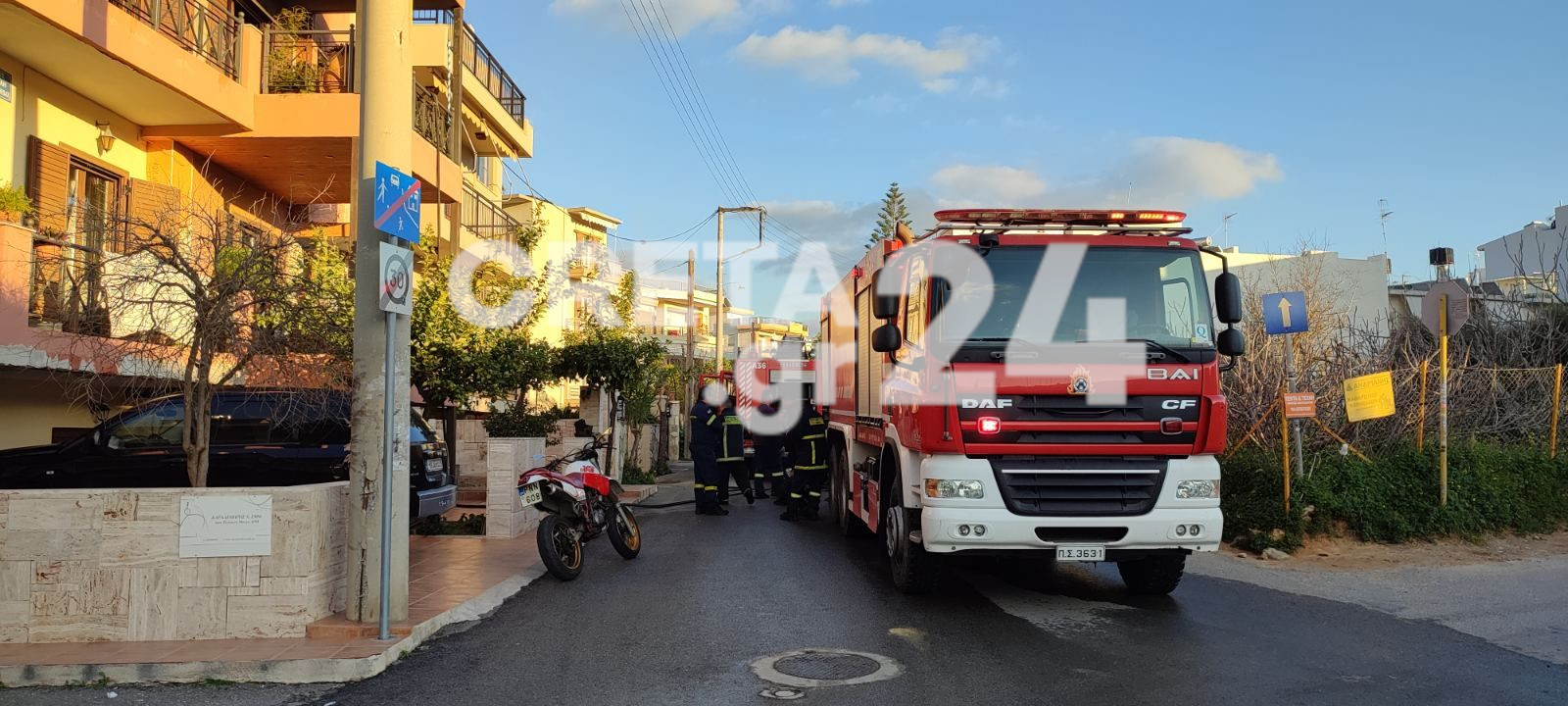 Ηράκλειο: Φωτιά σε διαμέρισμα κινητοποίησε την Πυροσβεστική