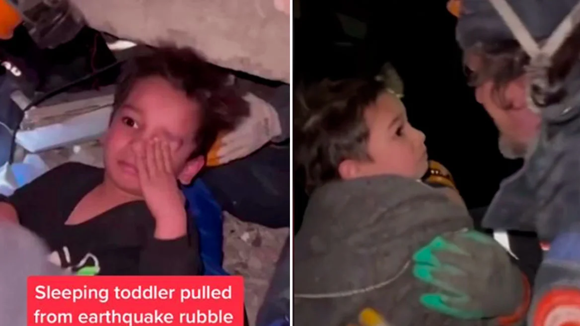 Αγοράκι κοιμόταν κάτω από τα συντρίμμια όταν το βρήκαν οι διασώστες