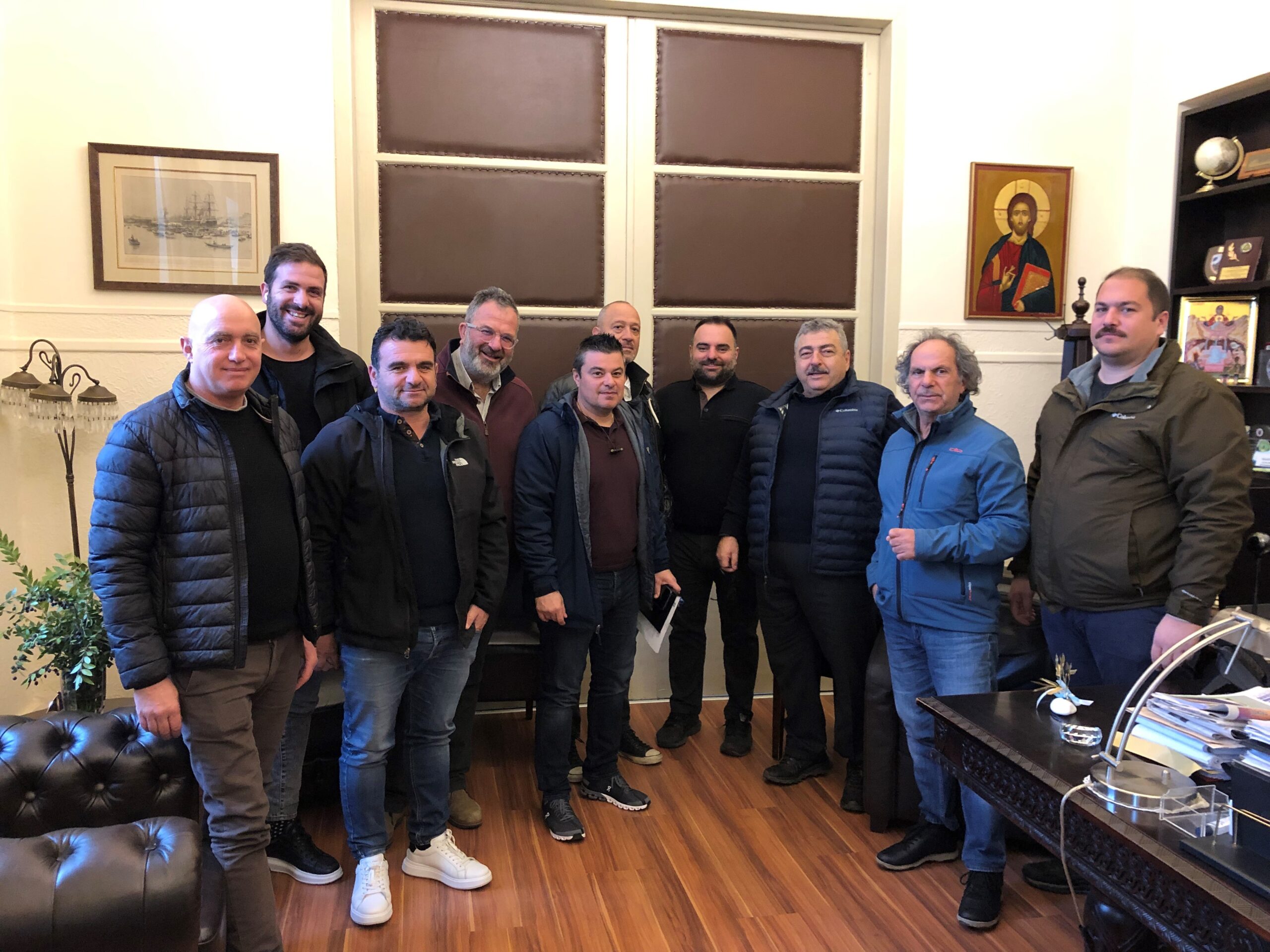 Στον Αντιπεριφερειάρχη Χανίων ο Ν. Ψαρουδάκης και επιχειρηματίες της Αγίας Μαρίνας