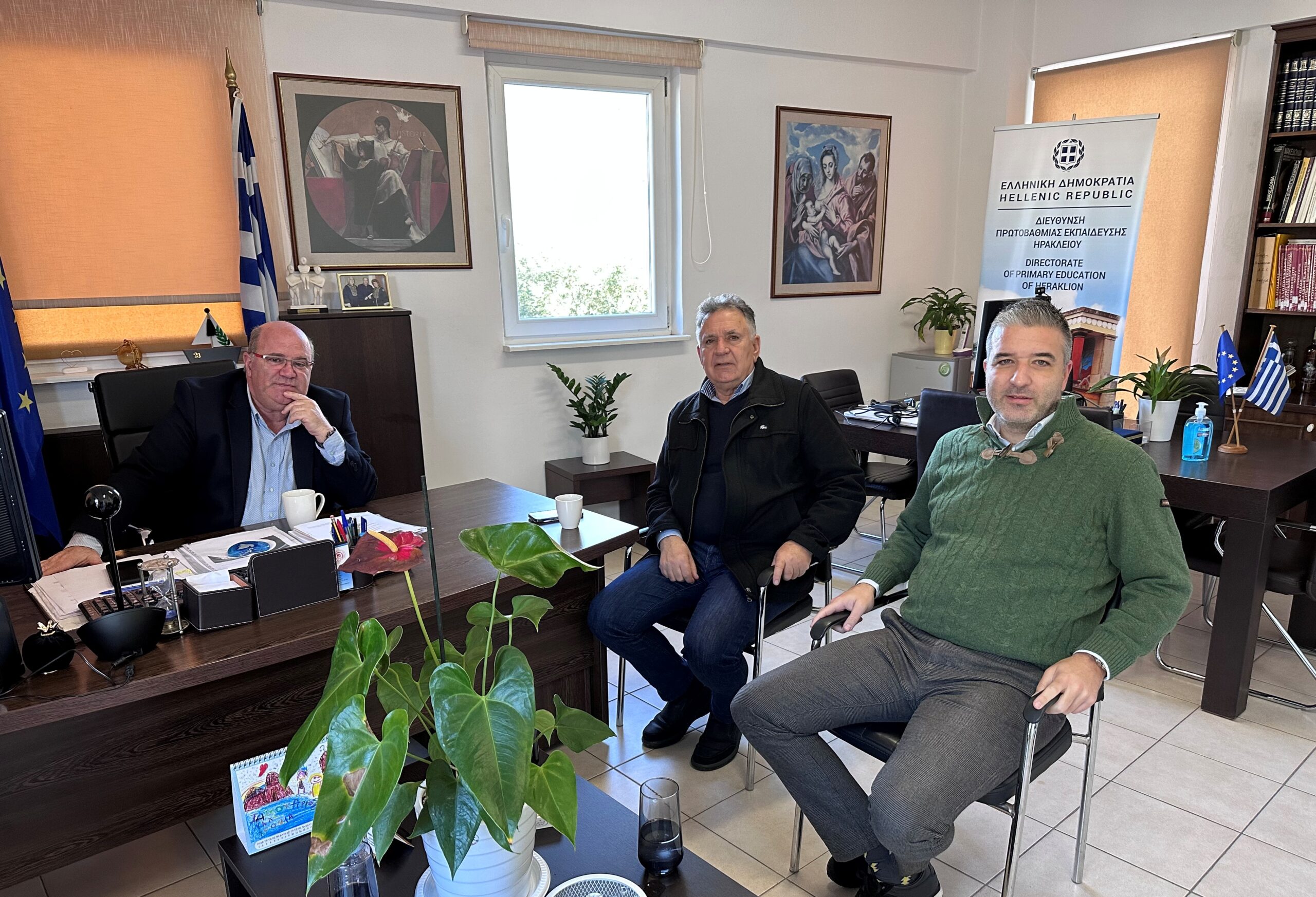 Tι συζήτησαν Μ. Φραγκάκης – Μ. Μπελαδάκης για τα ζητήματα της σχολικής στέγης