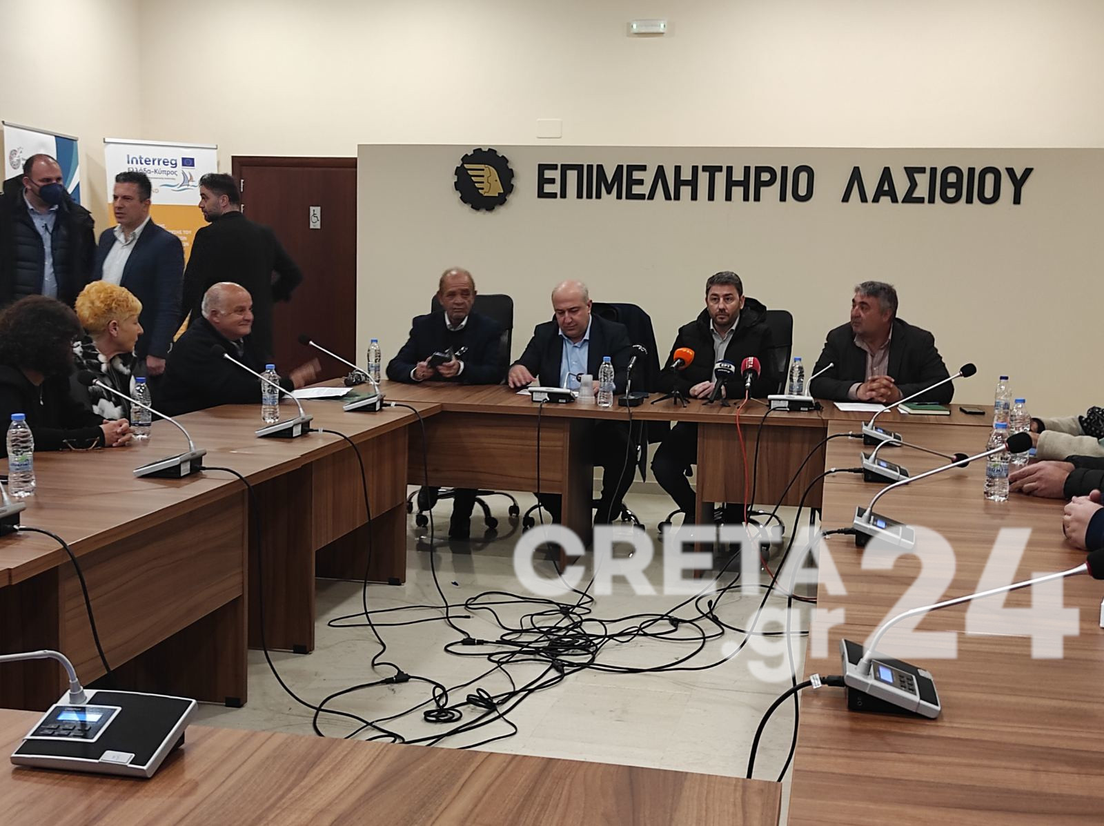 Στο Επιμελητήριο Λασιθίου ο Νίκος Ανδρουλάκης (εικόνες)