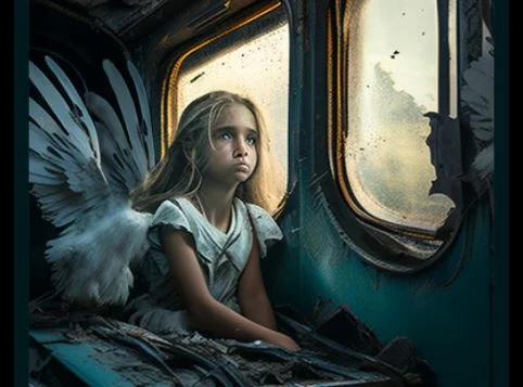 Καθηλωτικό σκίτσο του Αρκά για τη τραγωδία στα Τέμπη: Το κορίτσι-άγγελος στο διαλυμένο τρένο