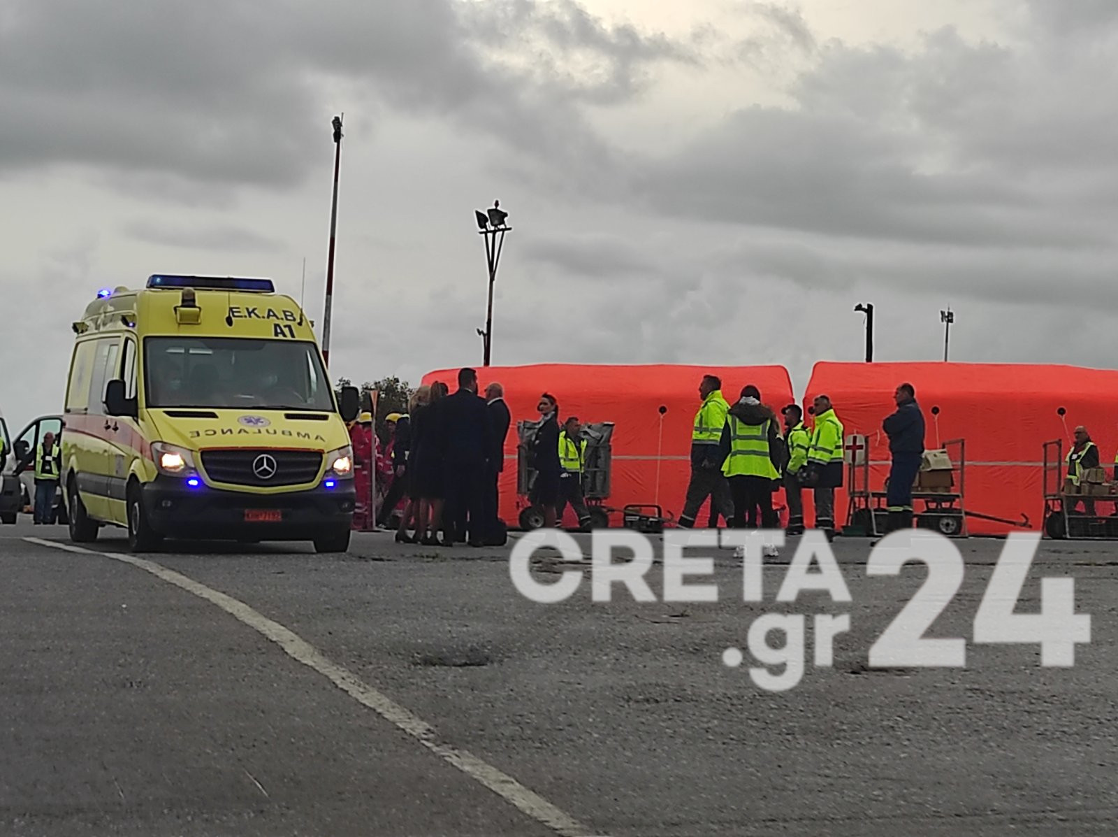 Ηράκλειο: Πυρκαγιά σε αεροσκάφος – Πυροσβεστική, αστυνομία και ΕΚΑΒ σε άσκηση στο αεροδρόμιο