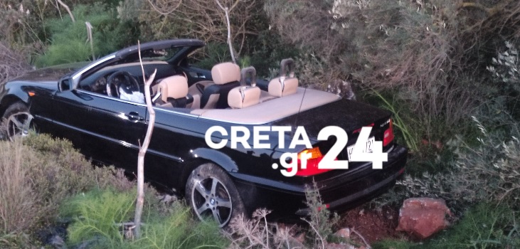 Κρήτη: Τροχαίο με αυτοκίνητο που κατέληξε σε χαντάκι – Τραυματίστηκε γυναίκα
