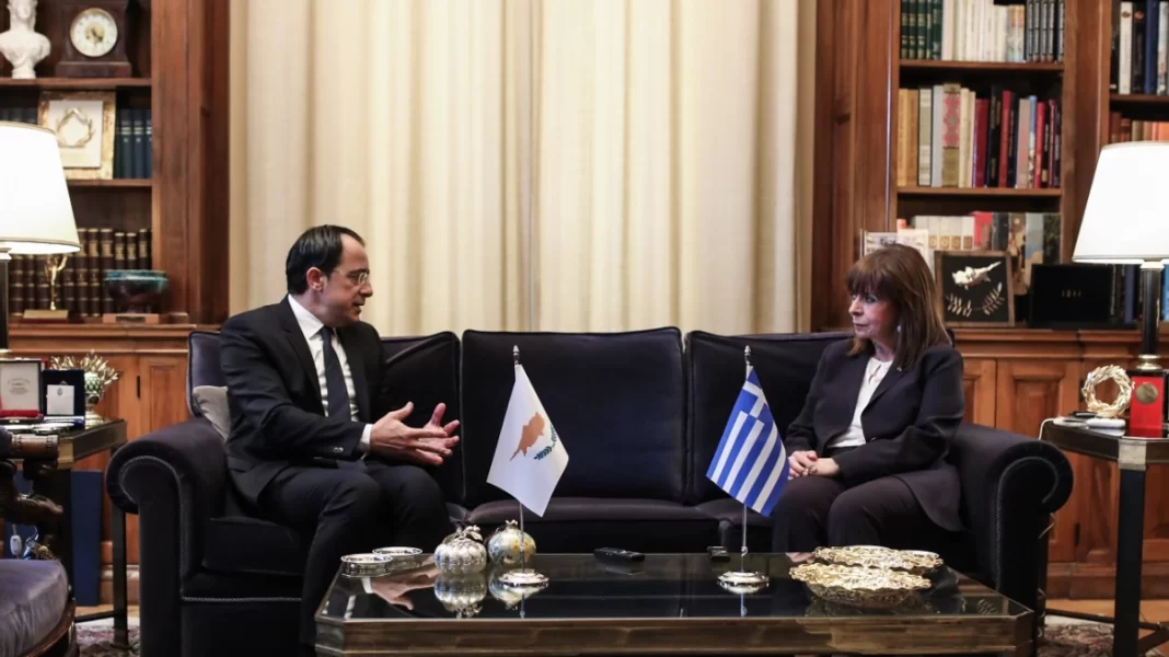 Σακελλαροπούλου σε Χριστοδουλίδη: Διαρκές μέλημα και κορυφαία εθνική προτεραιότητα το Κυπριακό