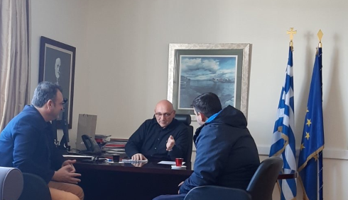 Με τον πρόεδρο του ΕΚΗ συναντήθηκε ο Γ. Κοντάκης