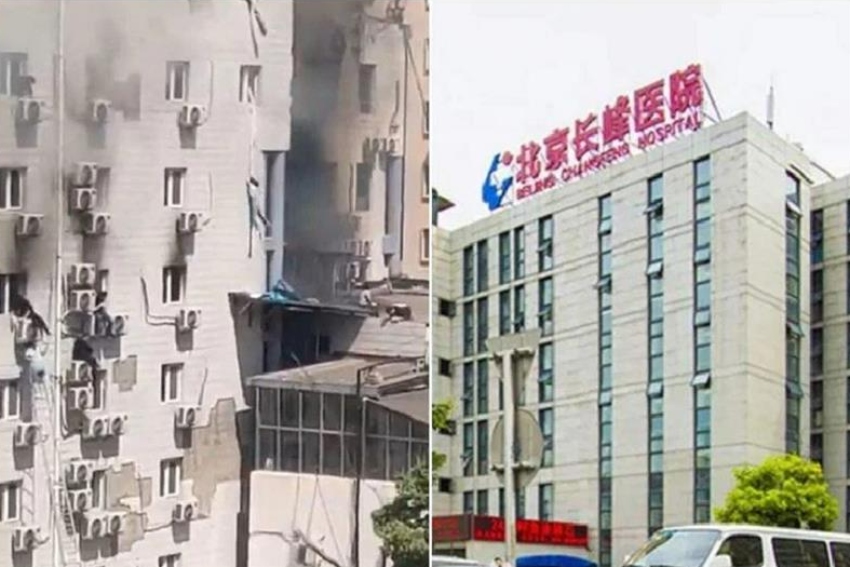 Σκηνές αποκάλυψης στο Πεκίνο – Ασθενείς έπεφταν από τα μπαλκόνια για να γλιτώσουν τις φλόγες
