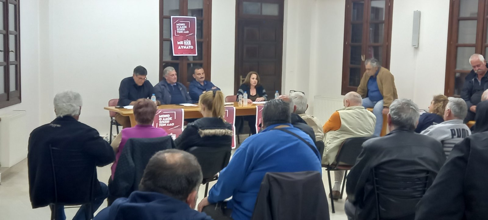 Με επιτυχία πραγματοποιήθηκε η πολιτική συγκέντρωση της Τ.Ο. Χανίων του ΚΚΕ στον Αποκόρωνα