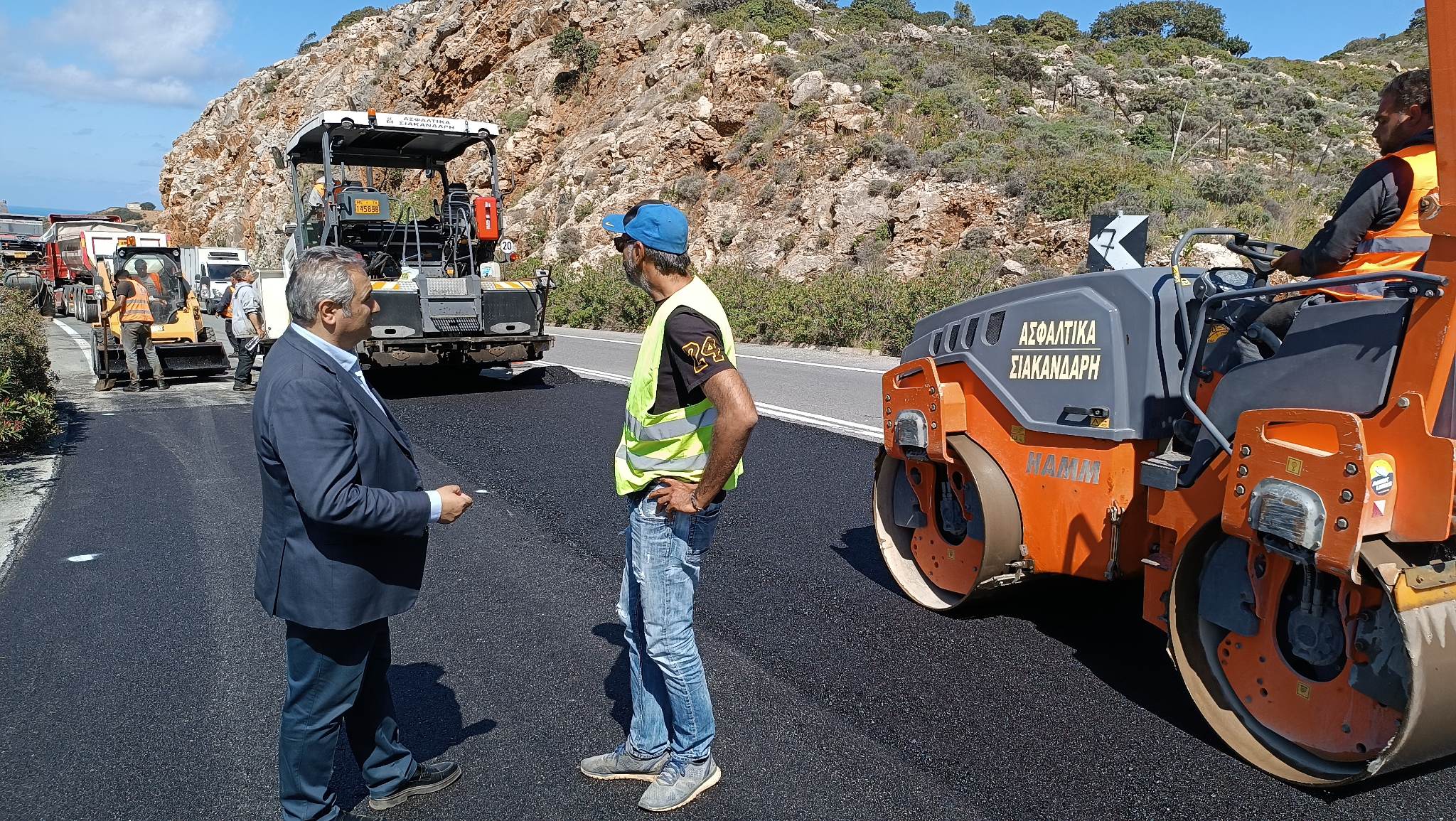 Αυτοψία σε έργα ανάπλασης από τον αντιπεριφερειάρχη Νίκο Σκουλά