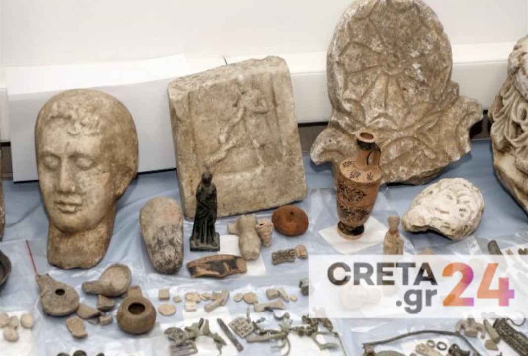 Υπόθεση αρχαιοκαπηλίας στο Ηράκλειο: Ξεπερνούν το ένα εκατομμύριο ευρώ τα ευρήματα - Ποιοι εμπλέκονται