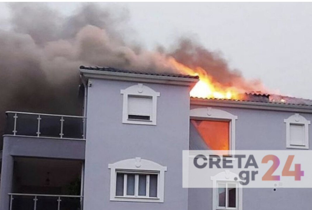 Κρήτη: Φωτιά σε πολυκατοικία