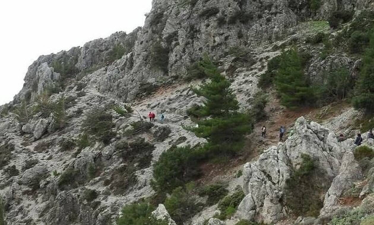 Παραλίγο τραγωδία στην Κρήτη: Αγροτικό έπεσε σε γκρεμό (εικόνα)