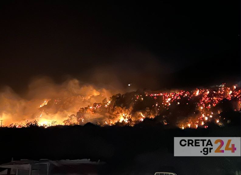 Ευχαριστήριο από το Δήμαρχο Κισσάμου για τη φωτιά σε πυροσβέστες και κατοίκους