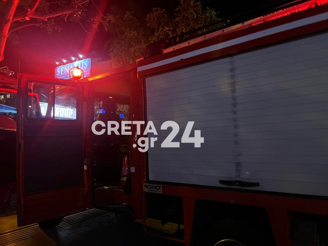 Κρήτη: Ολοκληρωτική καταστροφή από φωτιά σε σούπερ μάρκετ – Ζημιές και σε αυτοκίνητα