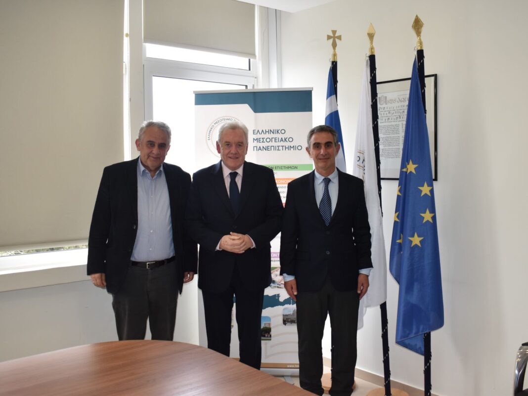 Επίσκεψη του Γενικού Γραμματέα Έρευνας και Καινοτομίας στο Ελληνικό Μεσογειακό Πανεπιστήμιο 