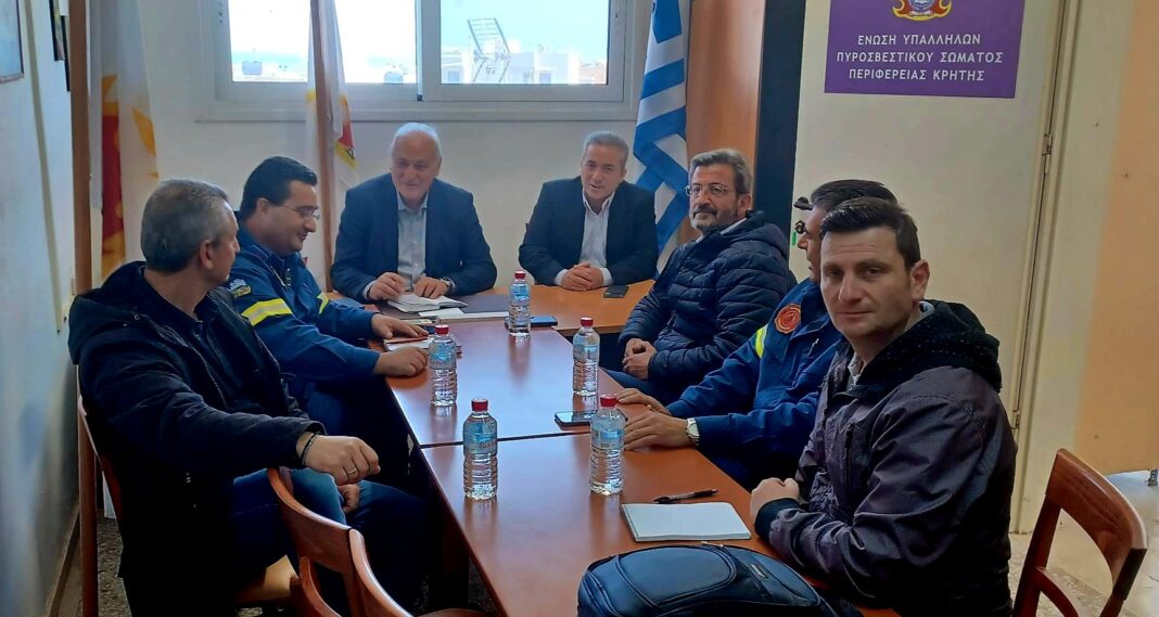 Στην Πυροσβεστική Υπηρεσία  Ηρακλείου ο Παύλος Μπαριτάκης