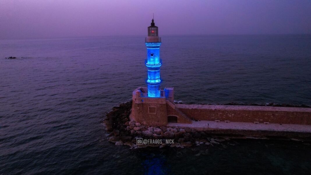 Φάρος_make a wish Xανιά: Στα μπλε το Σάββατο ο Φάρος για τα παιδιά με σοβαρές ασθένειες