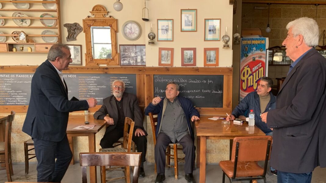 Περιοδεία του Σωκράτη Βαρδάκη σε χωριά των Δήμων Ηρακλείου, Μινώα Πεδιάδας και σε Δημόσιες Υπηρεσίες