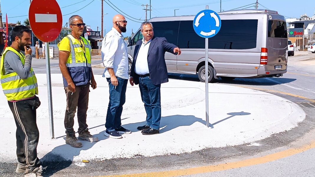 Γούβες: Προχωράει η κατασκευή του νέου κυκλικού κόμβου