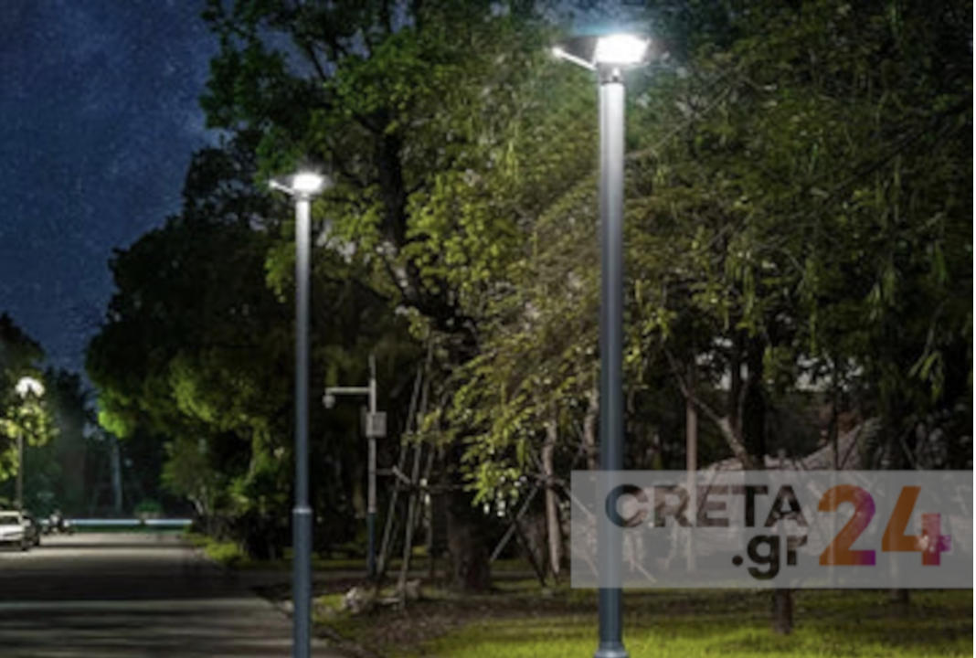 Κρήτη: Επί έναν μήνα ξήλωναν ηλιακά φωτιστικά από πεζοδρόμια