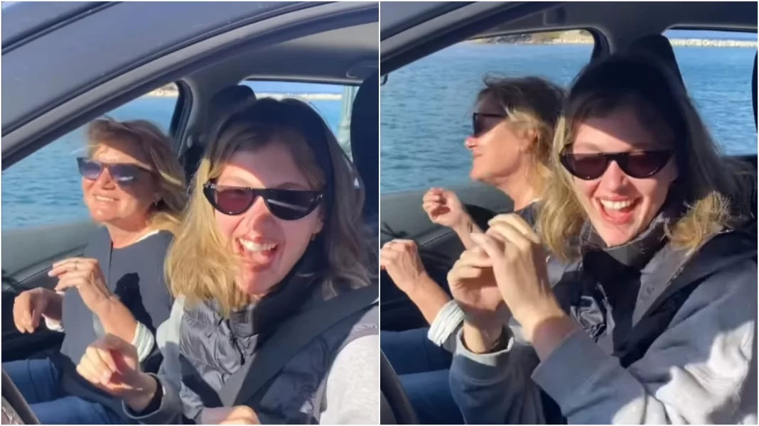 Μαρία Καβογιάννη-Κλέλια Ανδριολάτου: Χορεύουν στο αμάξι - Δείτε το βίντεο